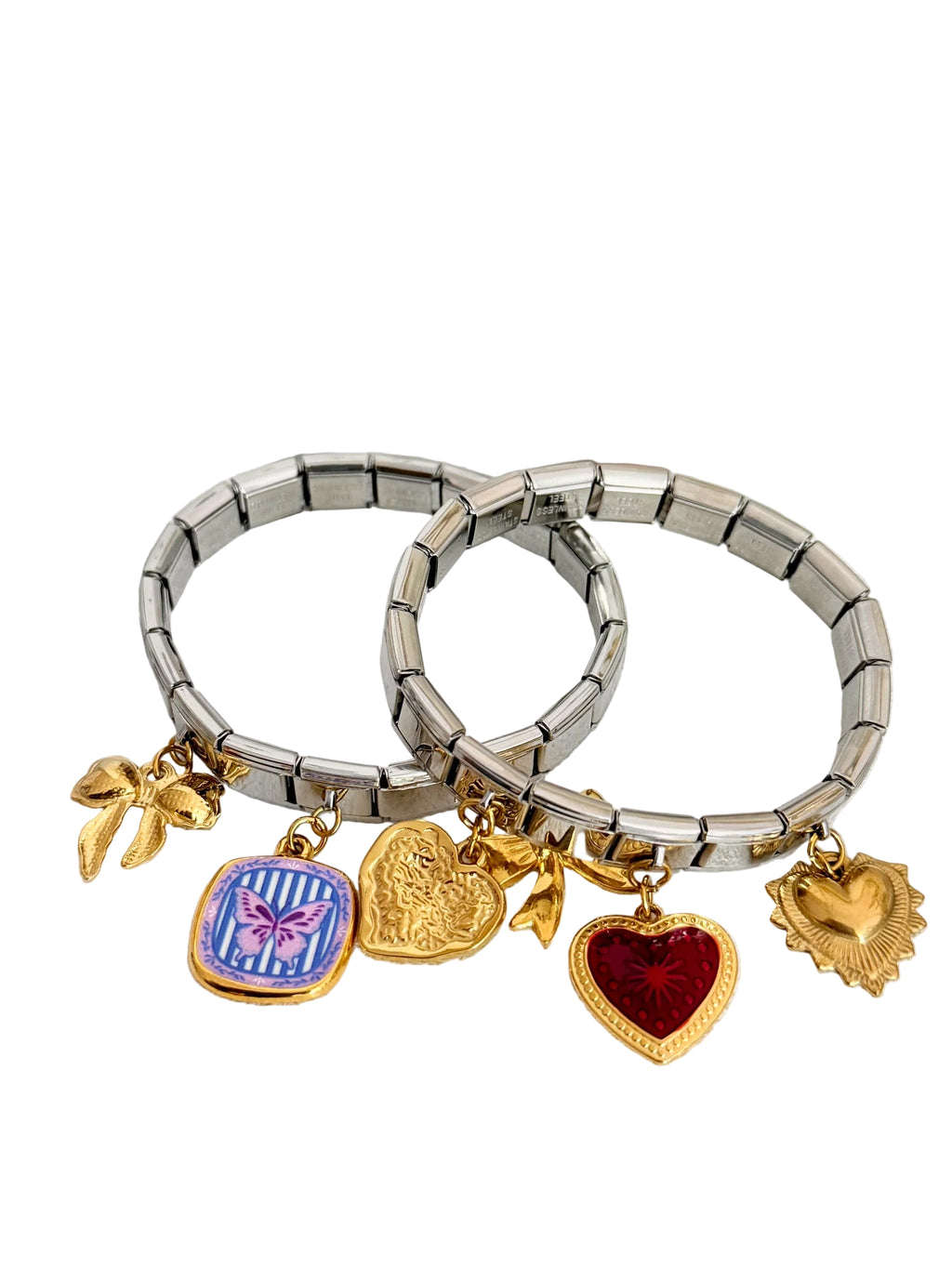 Duo Tone Bracelets- Heart or Bow