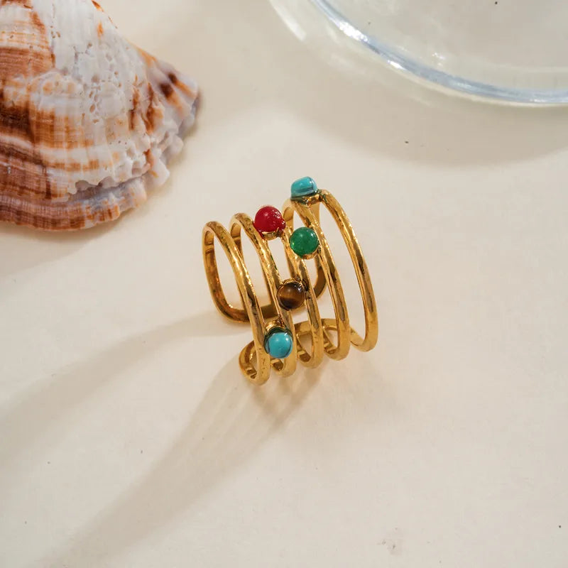 Antique Stone Tribal Rings