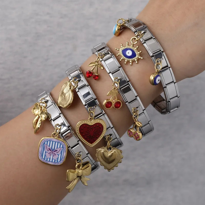 Duo Tone Bracelets- Heart or Bow