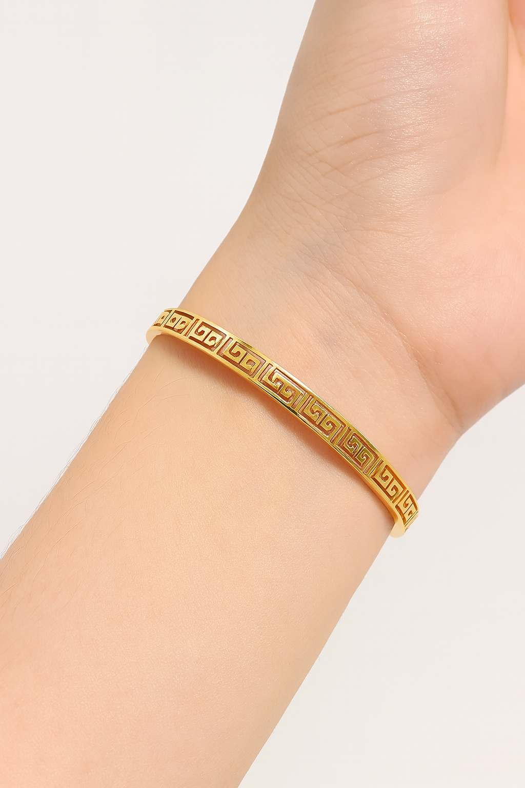 Versace Inspired Greek Key Motif Bracelet