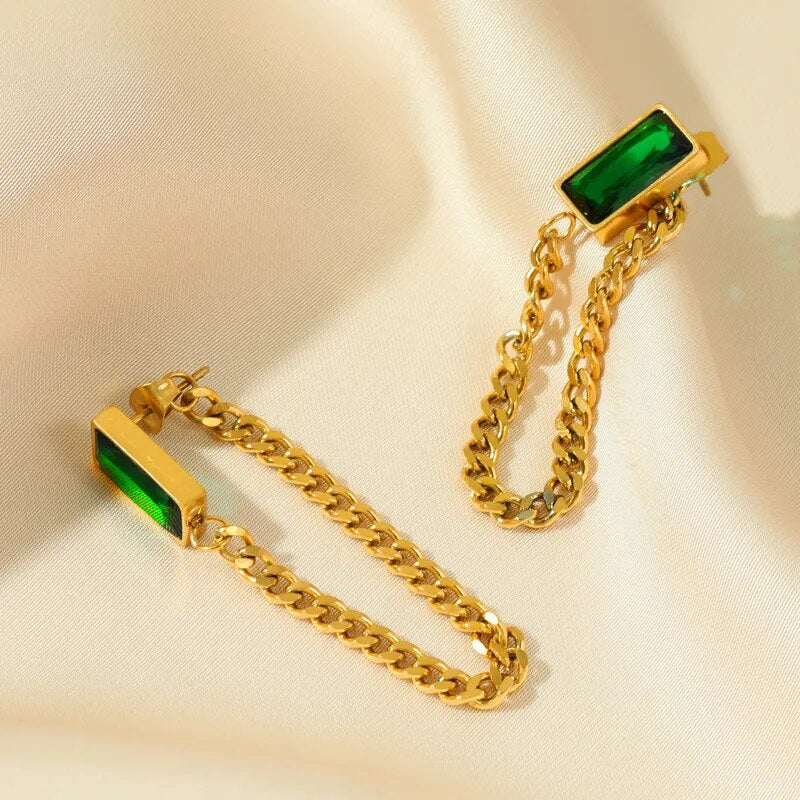 Green it is! Earrings