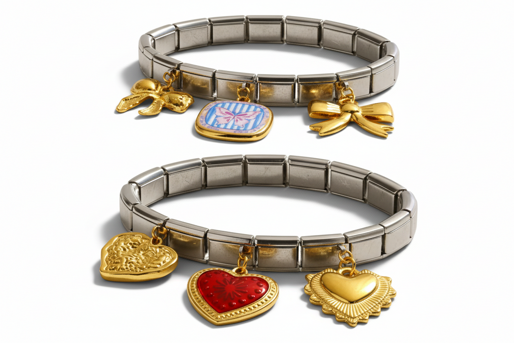 Duo Tone Bracelets- Heart or Bow