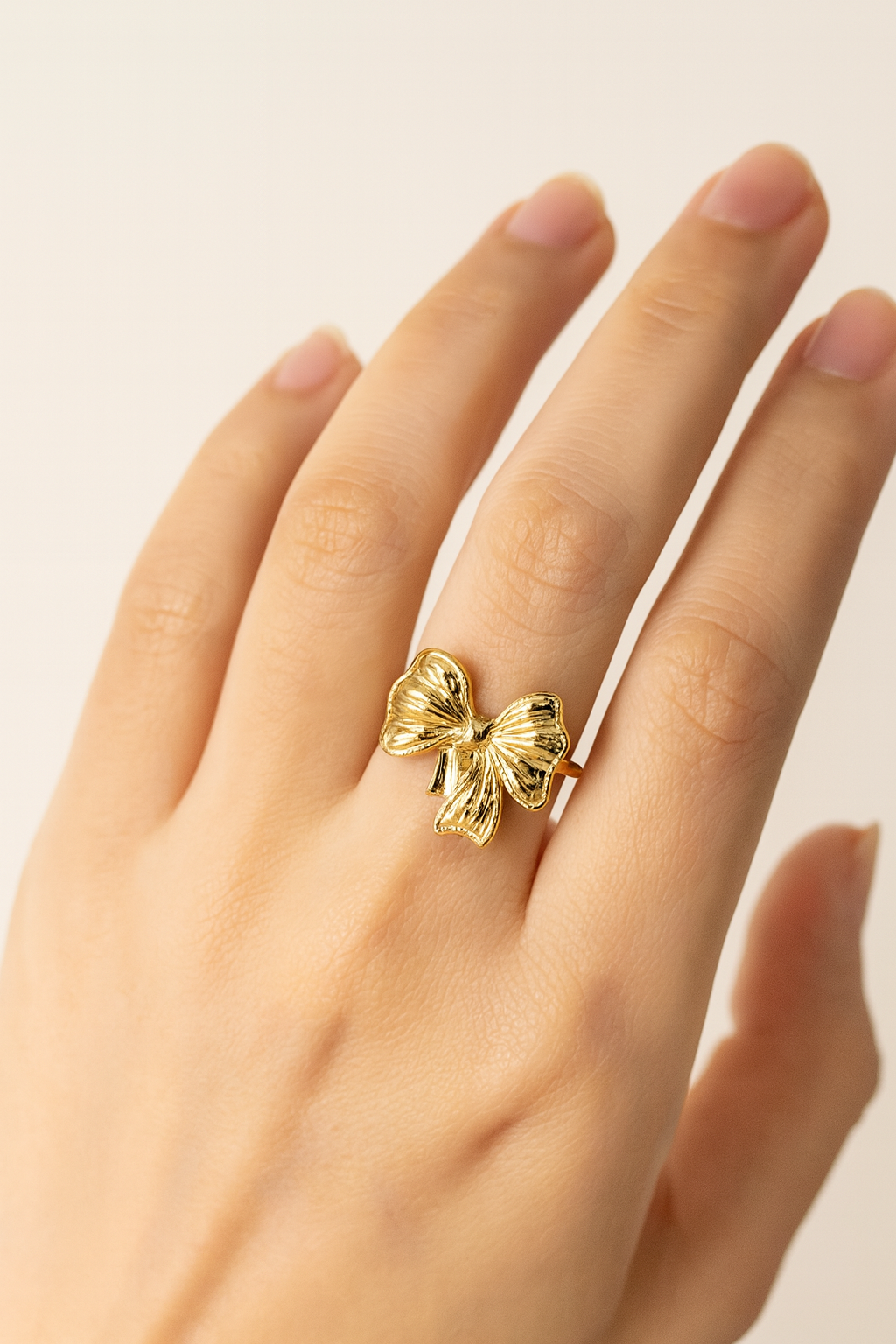 Sweet Bow Knot Rings