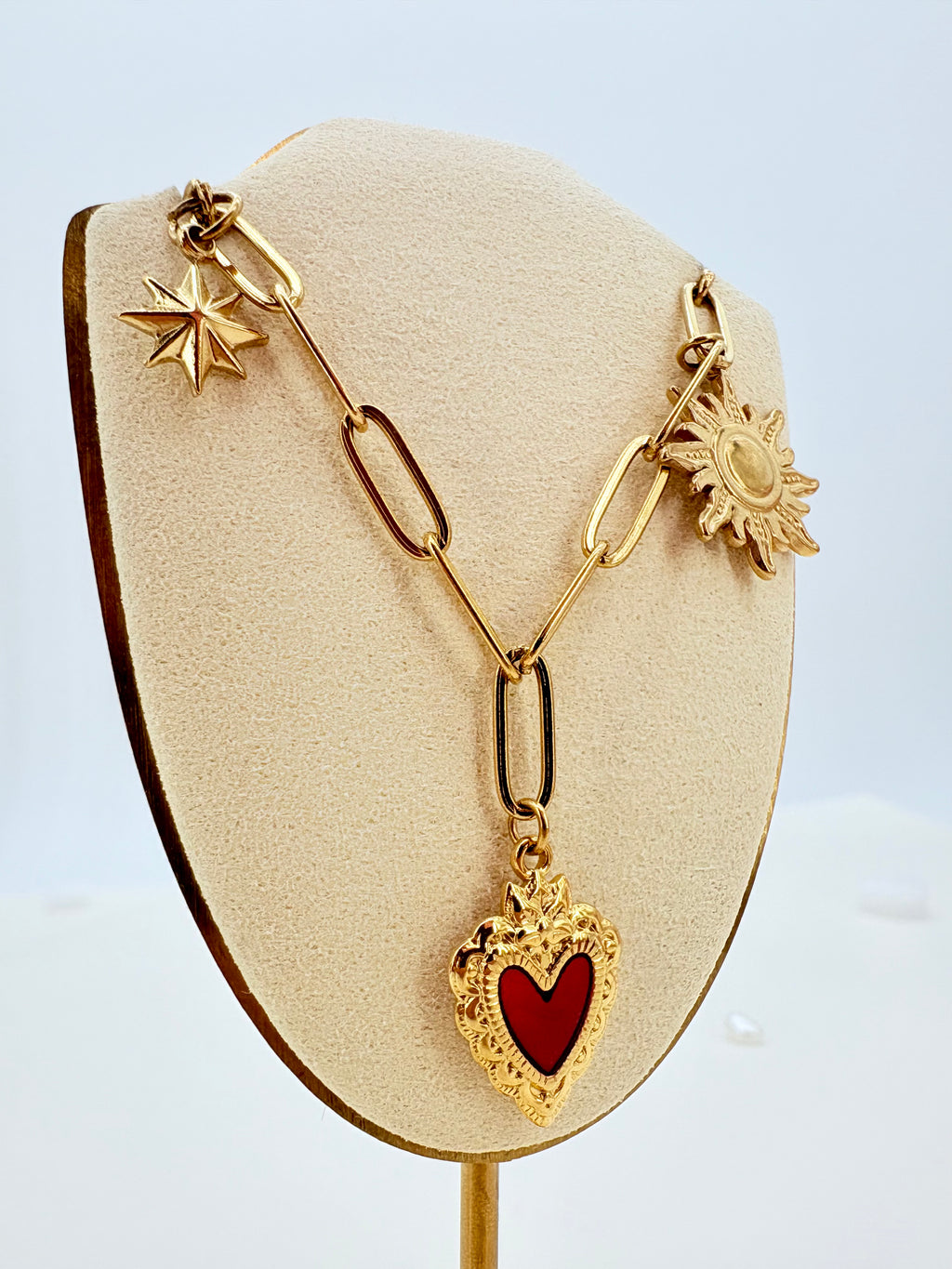 Celestial Heart Pendant Necklace