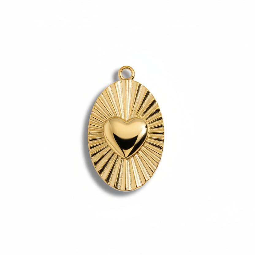 Heart in oval