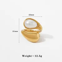 Oria Pearl Curve Ring