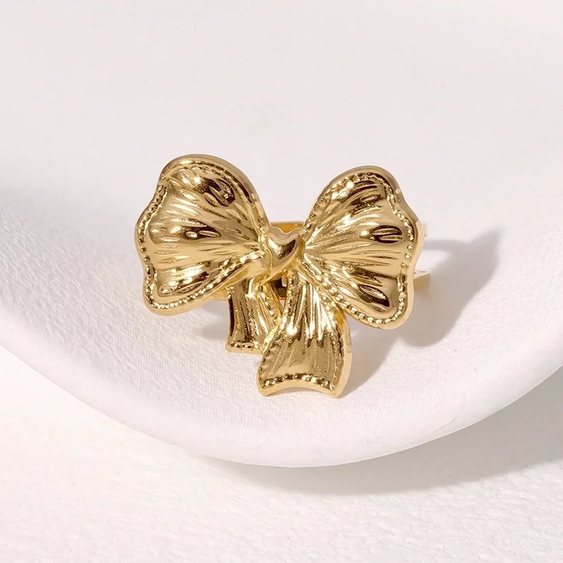 Sweet Bow Knot Rings