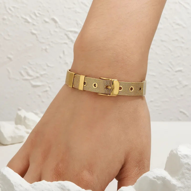 Buckle Braided Strap Bracelet