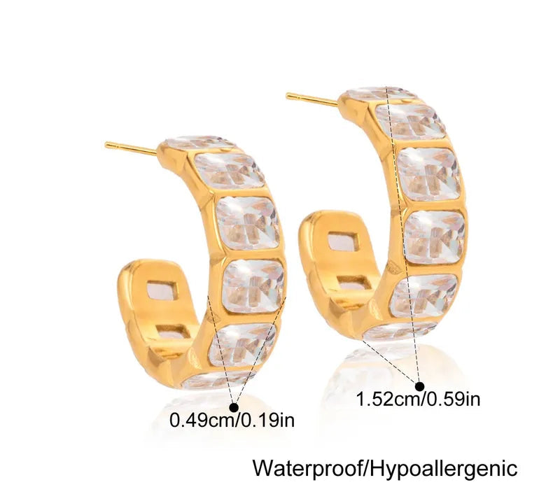 Dainty Dazzle Hoops