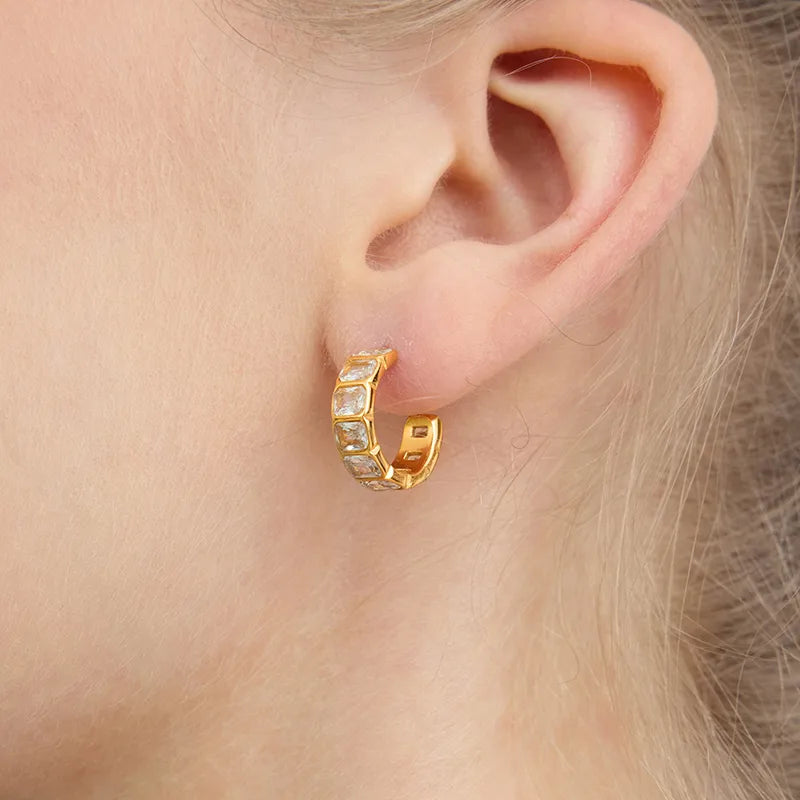 Dainty Dazzle Hoops