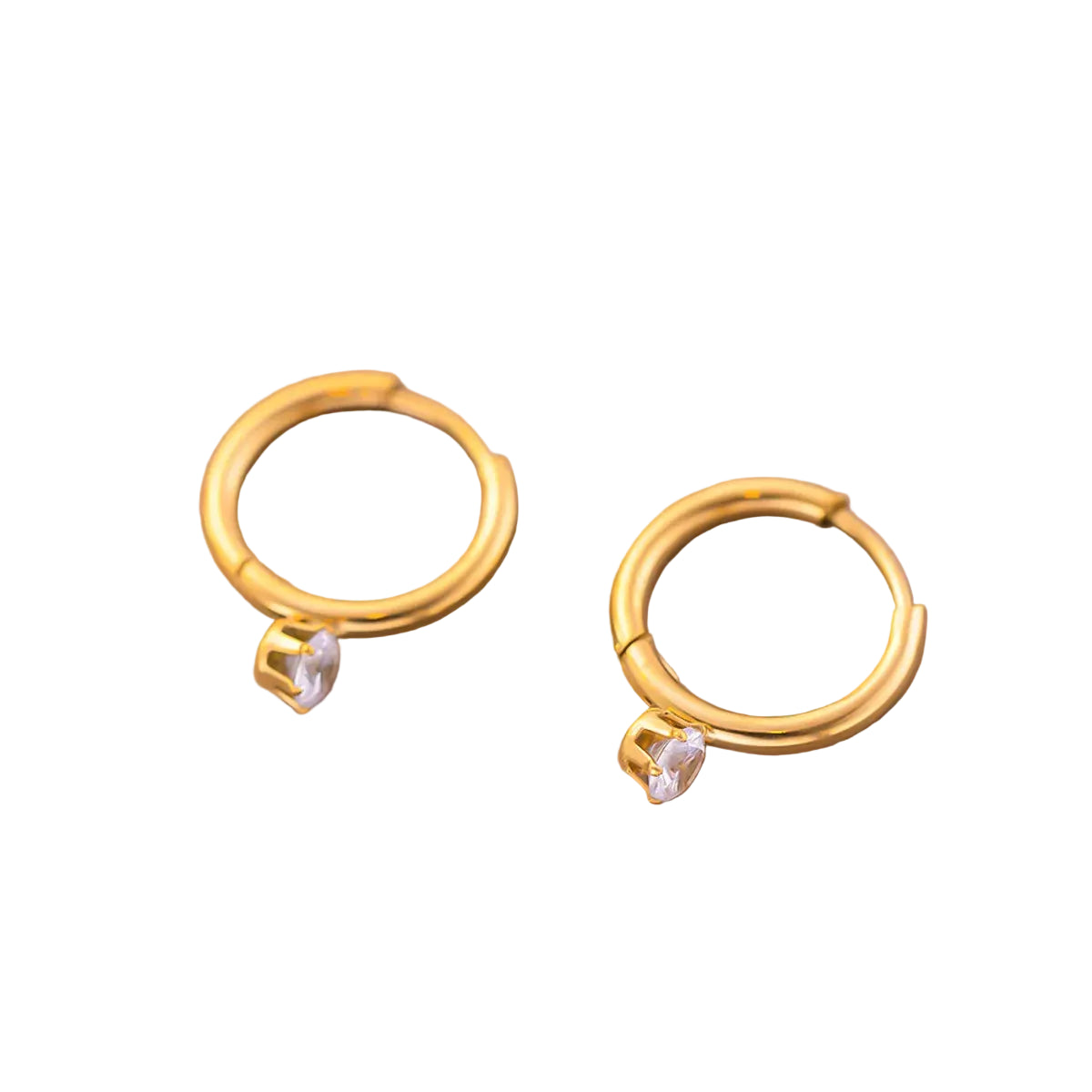 Tiny Diamond Huggies