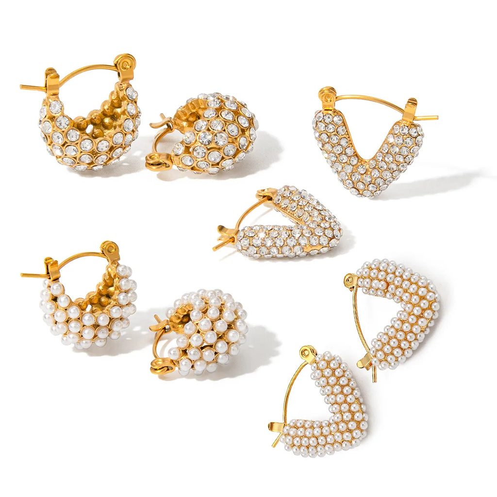 Dreamy Pearl Hoops