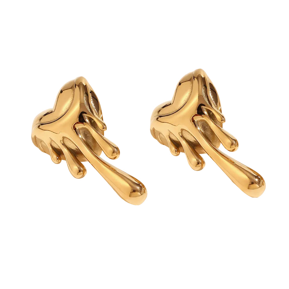 Heart Drip Earrings