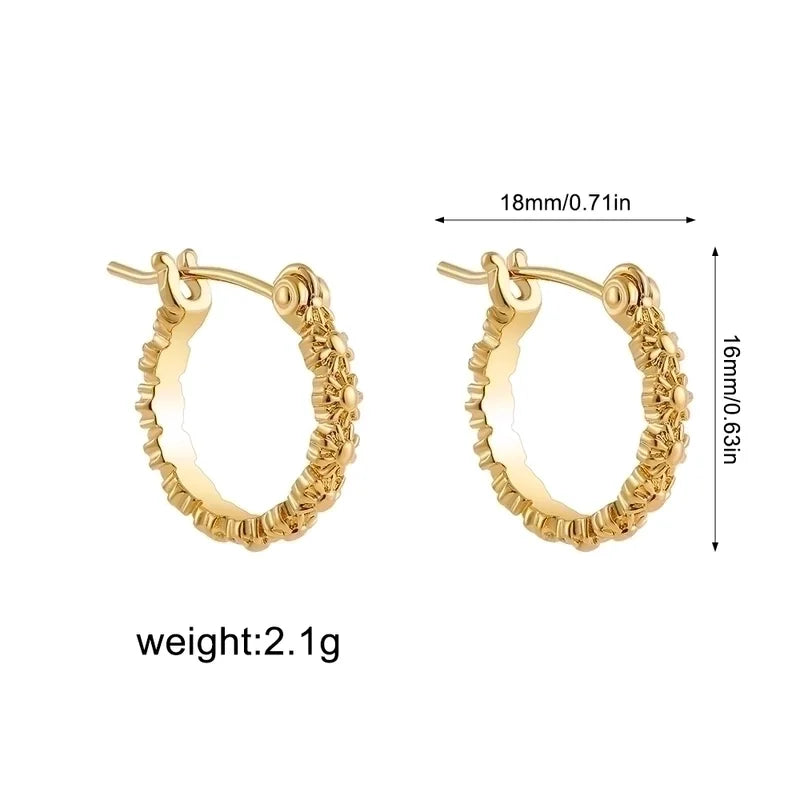 Minimal Blossom Earrings