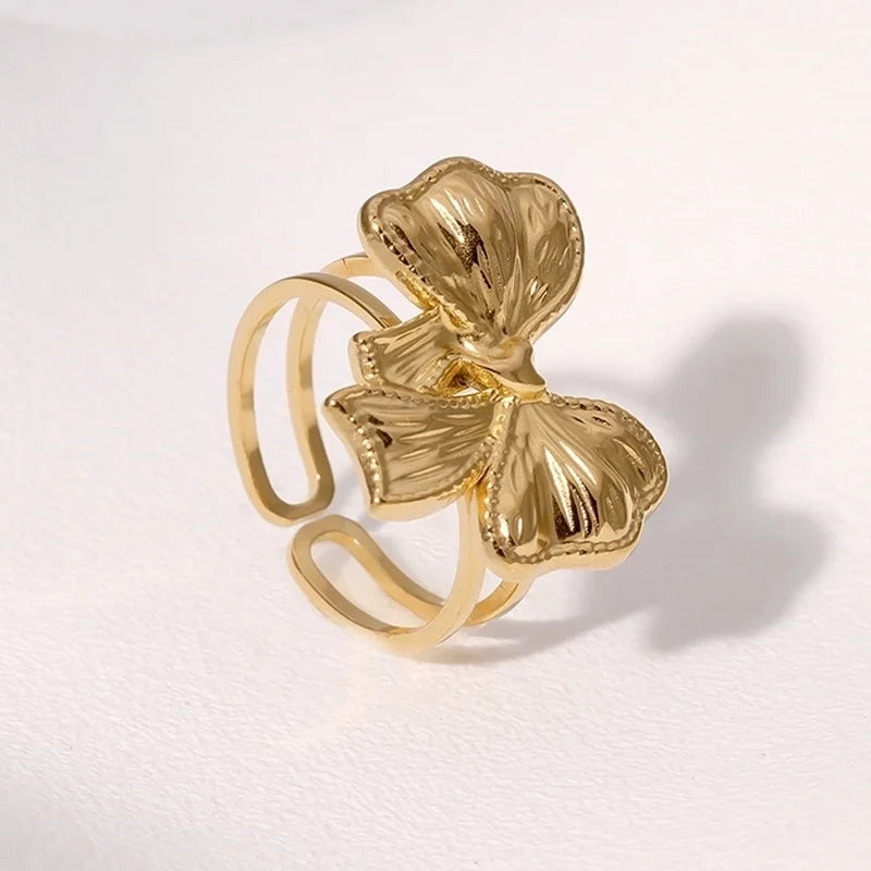 Sweet Bow Knot Rings