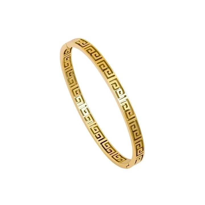 Versace Inspired Greek Key Motif Bracelet