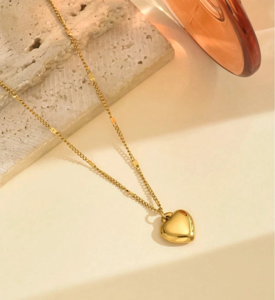 Polished Heart Necklace