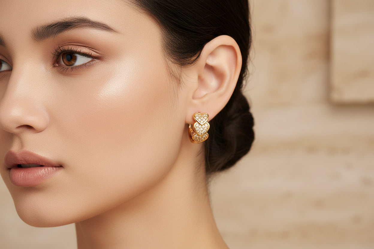 Petite Love Zircon Earrings