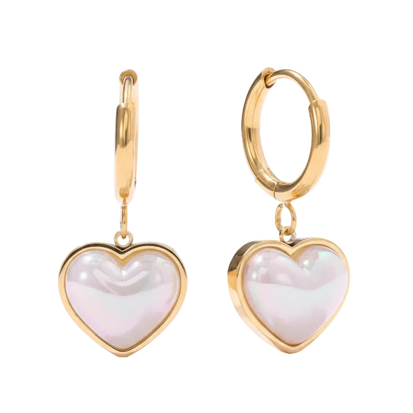 Liora Heart Drop Earrings