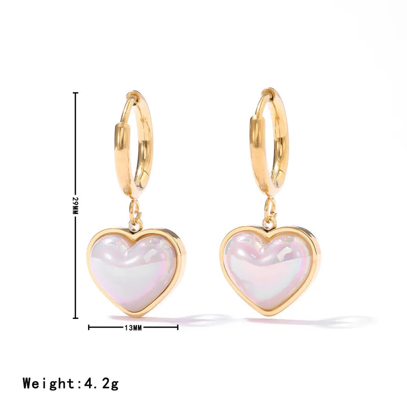Liora Heart Drop Earrings