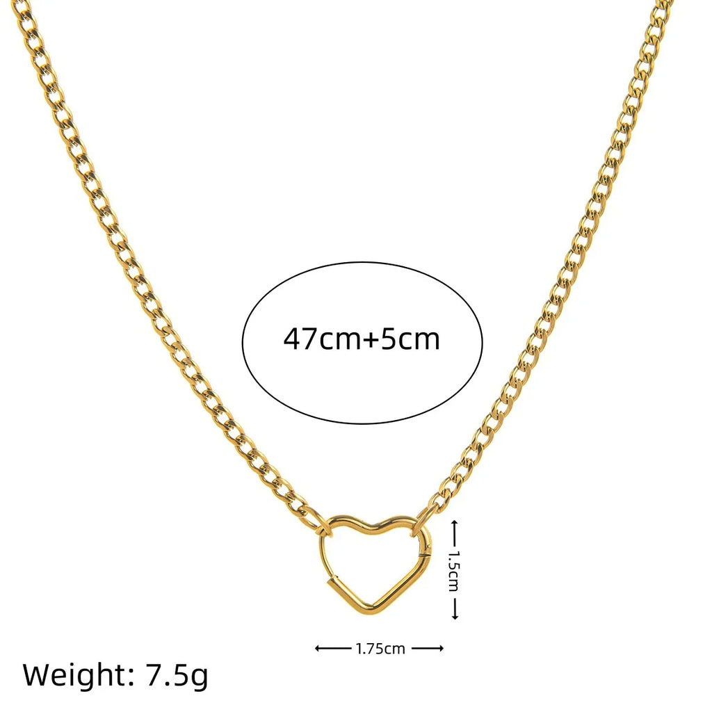 Heart Carabiner Chain