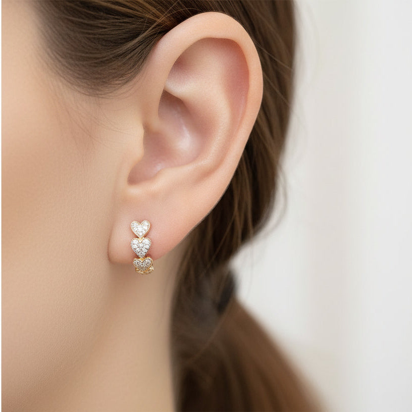 Petite Love Zircon Earrings
