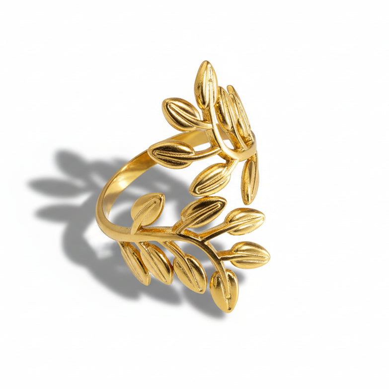 Leafy Swirl Ring