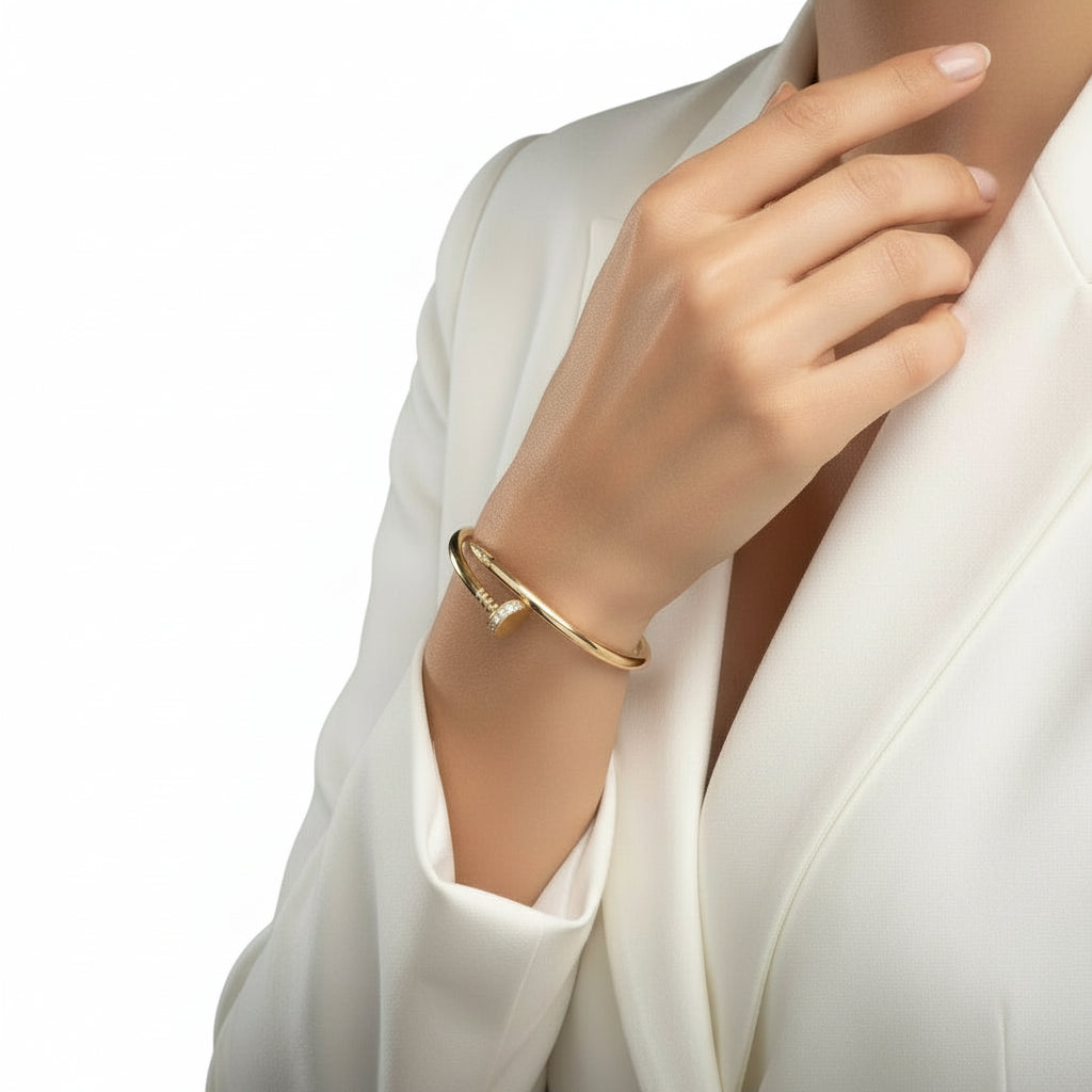 Sculpted Nail Bangle