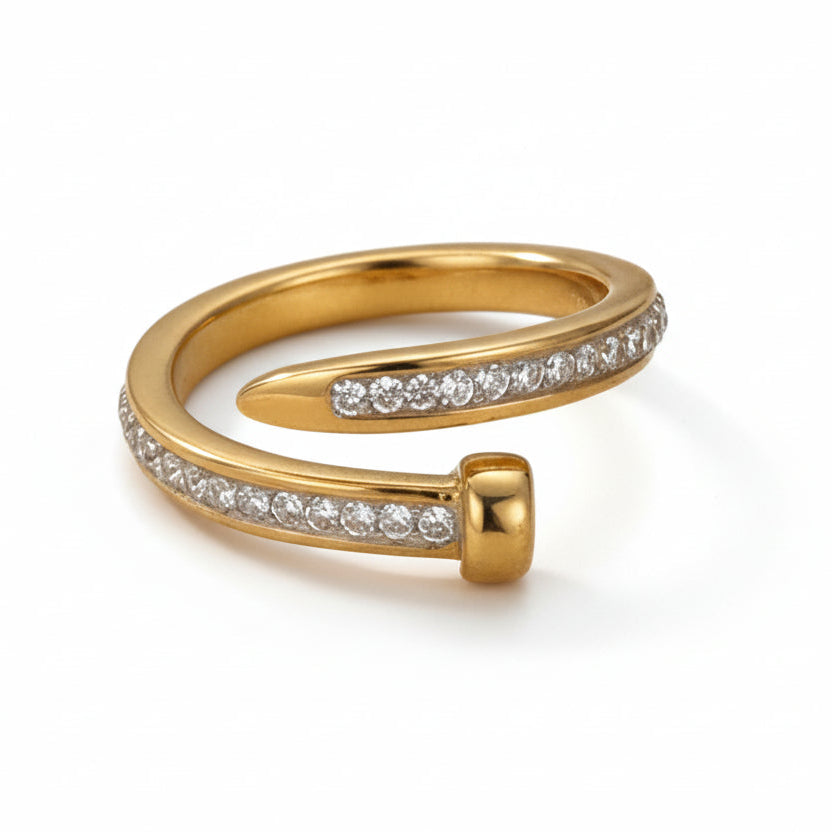 Sculpted Nail Ring