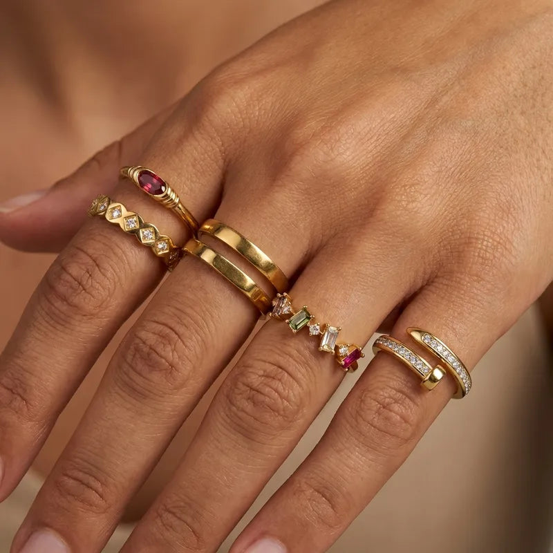 Sculpted Nail Ring
