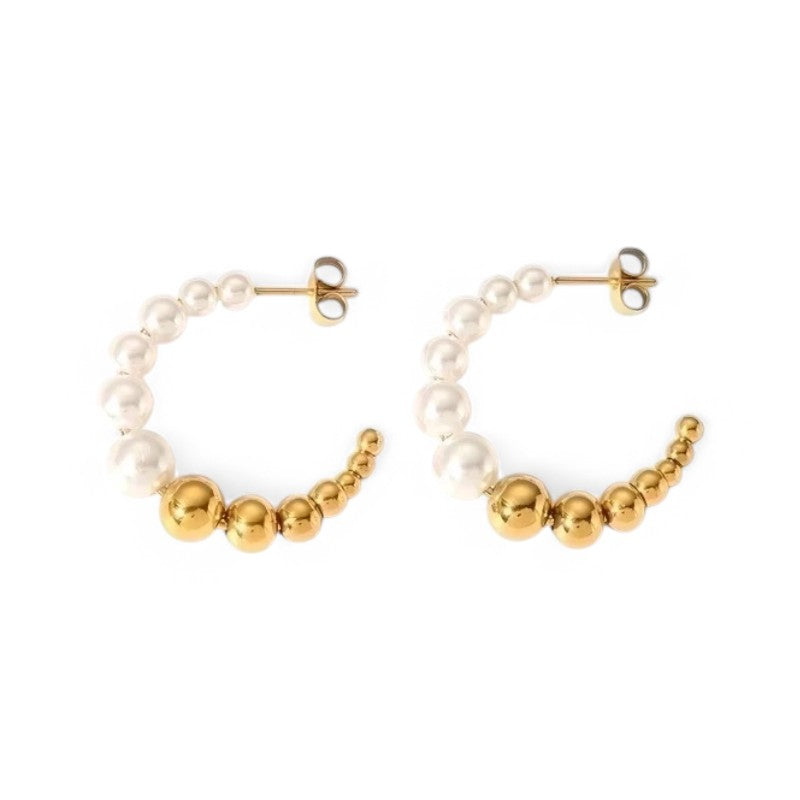 Pearl Halo Hoops