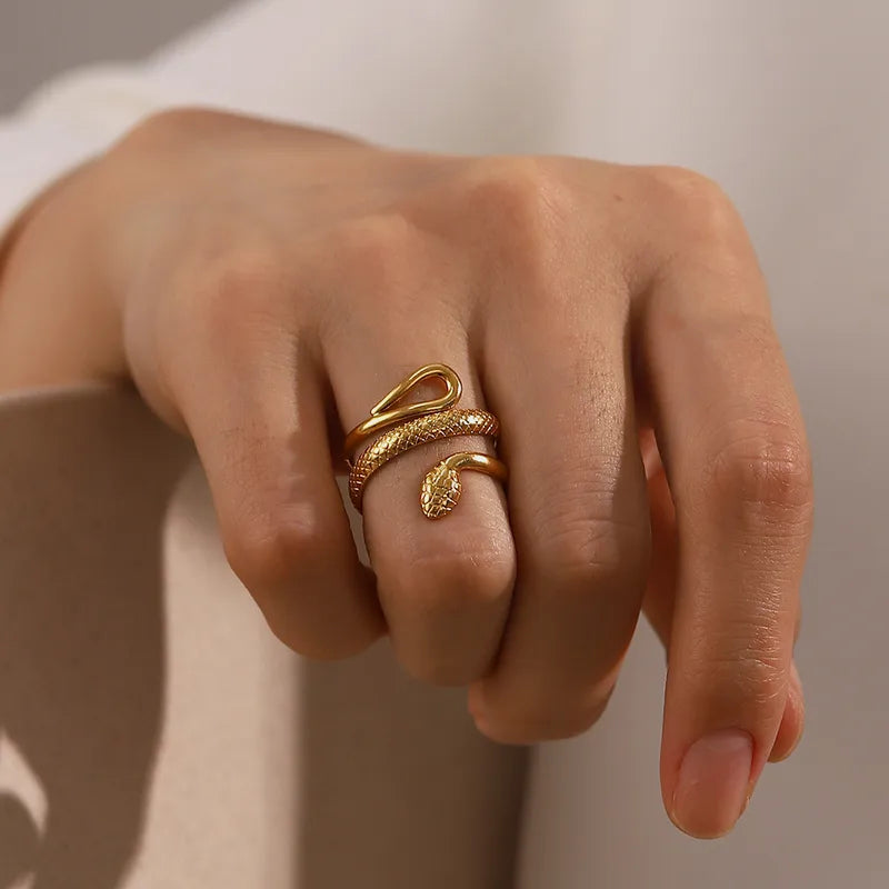 Serpente Gold Open Ring