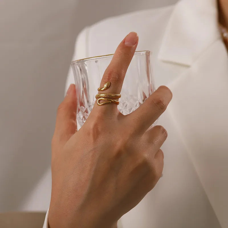 Serpente Gold Open Ring